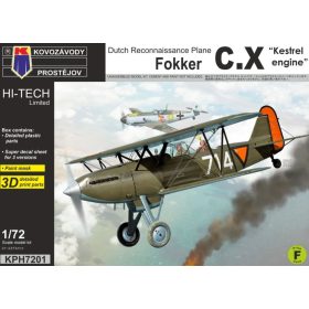   KPH7201 Fokker C.X “Kestrel engine” repülőgép makett 1/72