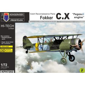   KPH7202 Fokker C.X “Pegasus engine” repülőgép makett 1/72