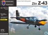 KPH7215 Zlin Z-43 repülőgép makett 1/72
