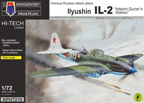 KPH7219 Ilyushin Il-2 "Interim Guners Station" repülőgép makett 1/72