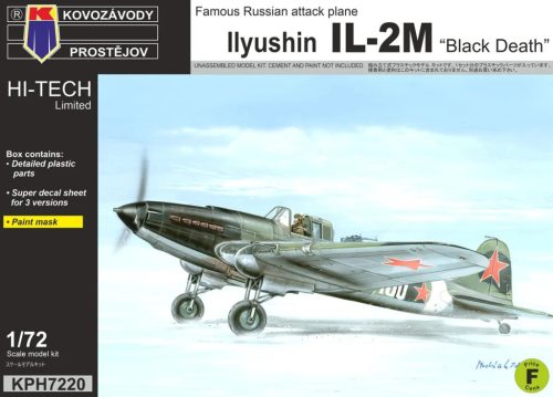KPH7220 Ilyushin Il-2M "Black Death" repülőgép makett 1/72
