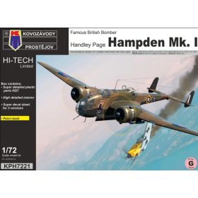 KPH7221 Handley Page Hampden Mk.I repülőgép makett 1/72