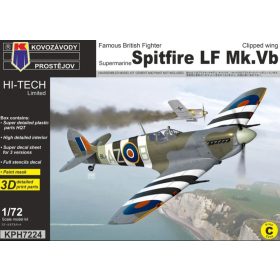   KPH7224 Supermarine Spitfire LF Mk.Vb "Clipped Wing" repülőgép makett 1/72