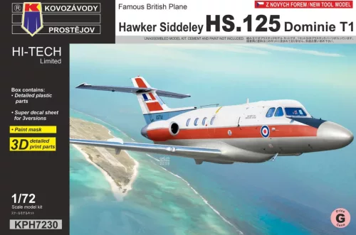 KPH7230 Hawker Siddeley HS.125 Dominie T1 „RAF“ repülőgép makett 1/72