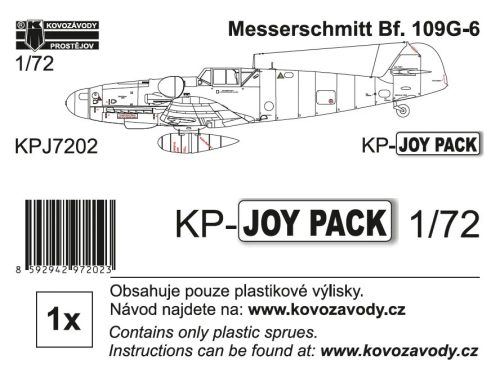KPJ07202 Messerschmitt Bf 109G-6 KP-JOYPACK repülőgép makett 1/72