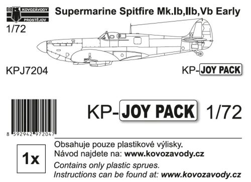 KPJ07204 Supermarine Spitfire Mk.Ib, IIb, Vb Early KP-JOYPACK repülőgép makett 1/72