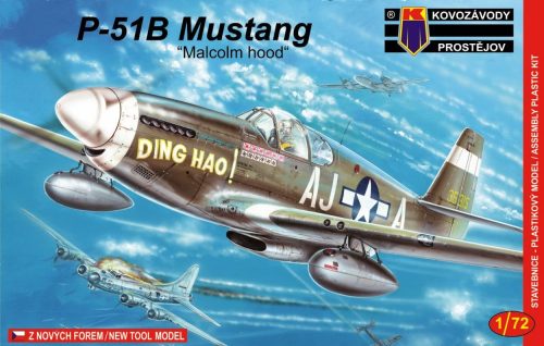 KPM0030 North American P-51B Mustang Malcolm repülőgép makett 1/72