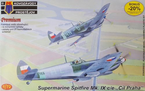 KPM0060 Supermarine Spitfire Mk.IXC/E ,Cíl Praha repülőgép makett 1/72