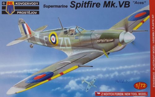 KPM0074 Supermarine Spitfire Mk.VB Early Aces RAF repülőgép makett 1/72
