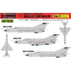   KPM0105 MiG-21MF/MA/R JOY PACK 3 in 1 repülőgép makett 1/72
