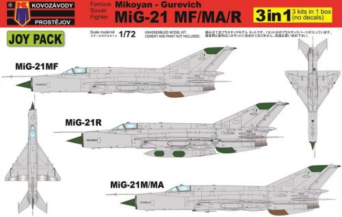 KPM0105 MiG-21MF/MA/R JOY PACK 3 in 1 repülőgép makett 1/72