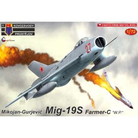   KPM0187 MiG-19S Farmer-C „Warsaw Pact“ repülőgép makett 1/72