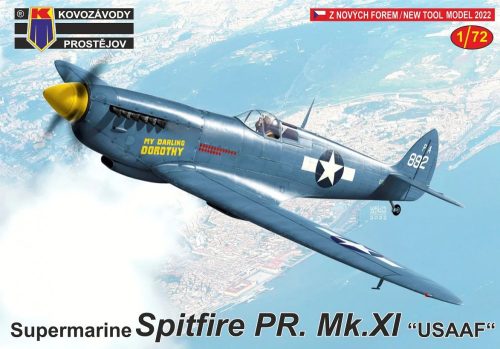 KPM0291 Supermarine Spitfire PR. Mk. XI „USAAF“ repülőgép makett 1/72