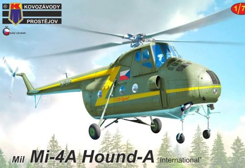 KPM0297 Mi-4 Hound-A „International“ helikopter makett 1/72