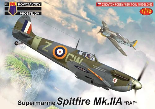 KPM0302 Supermarine Spitfire Mk.IIa „RAF“ repülőgép makett 1/72