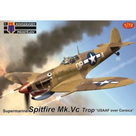   KPM0416 Supermarine Spitfire Mk.Vc Trop “USAAF over Corsica” repülőgép makett 1/72