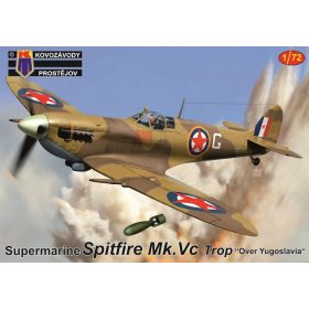   KPM0418 Supermarine Spitfire Mk.Vc Trop “Over Yugoslavia” repülőgép makett 1/72