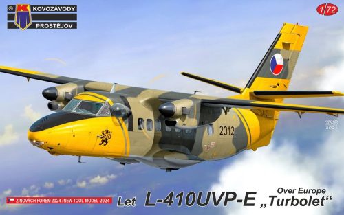 KPM0457 Let L-410UVP-E “Turbolet” Over Europe repülőgép makett 1/72