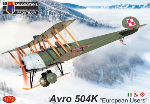 KPM0465 Avro 504K “European Users” repülőgép makett 1/72