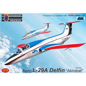   KPM0466 Aero L-29A Delfín “Akrobat” repülőgép makett 1/72