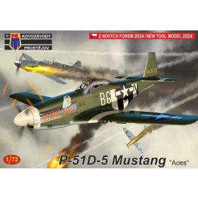   KPM0483 North American P-51D-5 Mustang “Aces” repülőgép makett 1/72