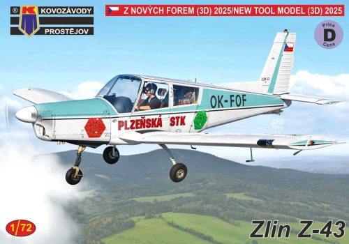 KPM0485 Zlin Z-43 repülőgép makett 1/72