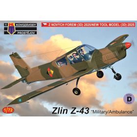   KPM0486 Zlin Z-43 Military / Ambulance repülőgép makett 1/72
