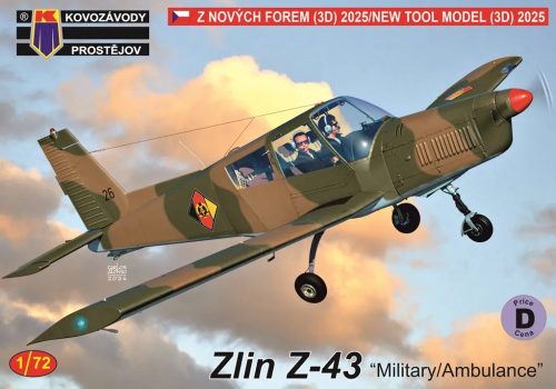 KPM0486 Zlin Z-43 Military / Ambulance repülőgép makett 1/72