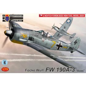   KPM0491 Focke Wulf Fw 190A-3 "Aces" repülőgép makett 1/72