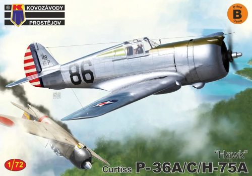 KPM0510 Curtiss P-36A/C/H-75A „Hawk“ repülőgép makett 1/72