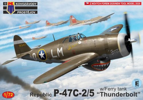 KPM0515 Republic P-47C-2/5 "Thunderbolt" w/Ferry tank repülőgép makett 1/72