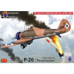   KPM0518 Boeing P-26 Peashooter "International" repülőgép makett 1/72