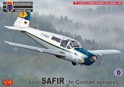 KPM0522 SAAB Safir „In civilian services“ repülőgép makett 1/72