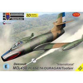   KPM0529 Dassault MD-450 Ouragan/Toofani „International“ repülőgép makett 1/72