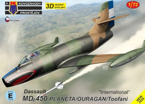 KPM0529 Dassault MD-450 Ouragan/Toofani „International“ repülőgép makett 1/72