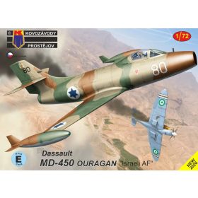   KPM0530 Dassault MD-450 Ouragan „Israel AF“ repülőgép makett 1/72