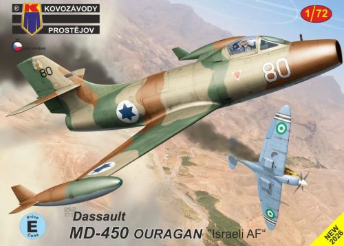 KPM0530 Dassault MD-450 Ouragan „Israel AF“ repülőgép makett 1/72