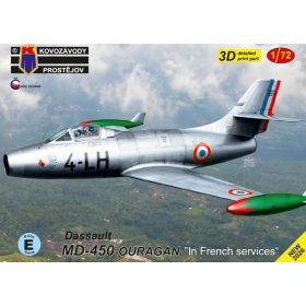   KPM0531 Dassault MD-450 Ouragan „In French services“ repülőgép makett 1/72