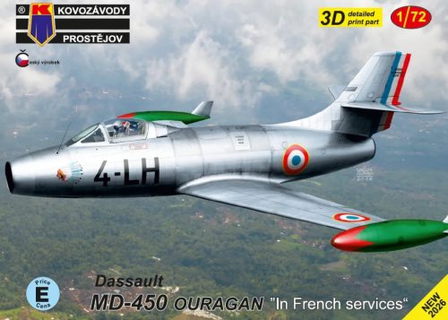 KPM0531 Dassault MD-450 Ouragan „In French services“ repülőgép makett 1/72