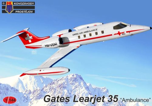 KPM14409 Learjet 35 “Ambulance” repülőgép makett 1/72
