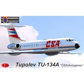 KPM14410 Tu-134A ČSA/Aviogenex repülőgép makett 1/72