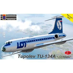 KPM14411 Tu-134A Malév/LOT repülőgép makett 1/144