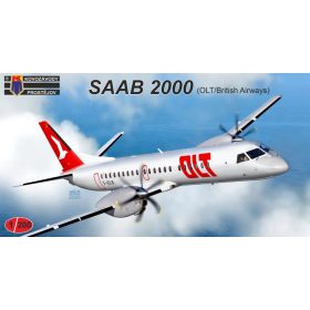   KPM2005 SAAB 2000 (OLT/British Airways) repülőgép makett 1/200