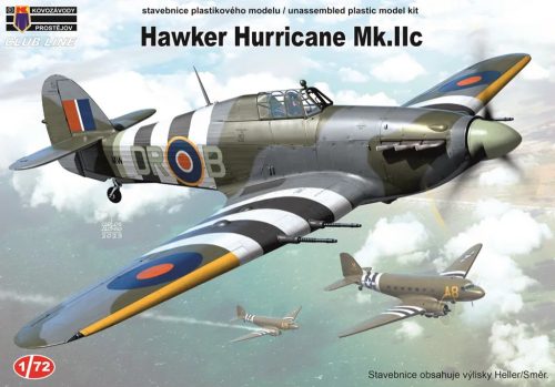 KPM CLK0012 Hawker Hurricane Mk.IIc “Aces” repülőgép makett 1/72