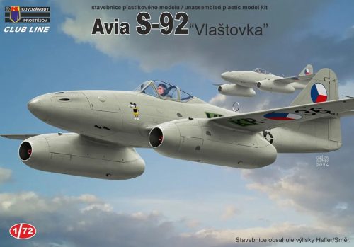 KPM CLK0015 Avia S-92 “Vlaštovka” repülőgép makett 1/72