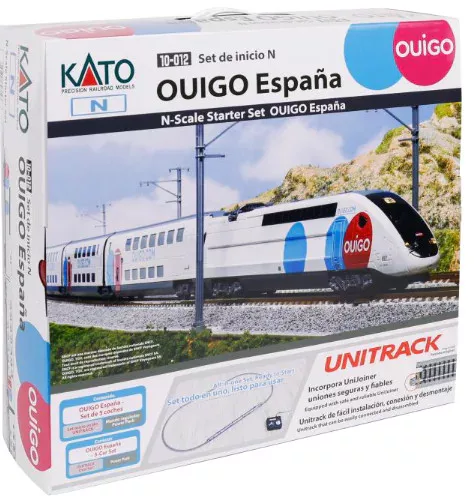 Kato 10-012 Analóg kezdőkészlet: Nagysebességű villamos motorvonat OUIGO España - ovál Unitrack pályával (E6) (N)