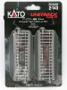 Kato 2-143 Unitrack egyenes kocsiszétkapcsoló sín, ágyazatos, 123 mm - 2 db (H0)