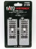 Kato 2-170 Unitrack egyenes sín japán ütközőbakkal, ágyazatos, 109 mm - 2 db (H0)