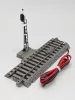 Kato 2-601 Unitrack egyenes sín fényjelzővel és Reed-érintkezővel, ágyazatos, 123 mm - 2 db (H0)
