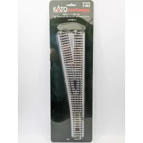   Kato 2-862 Unitrack ágyazatos kézi balos váltó, 867mm Radius (H0)